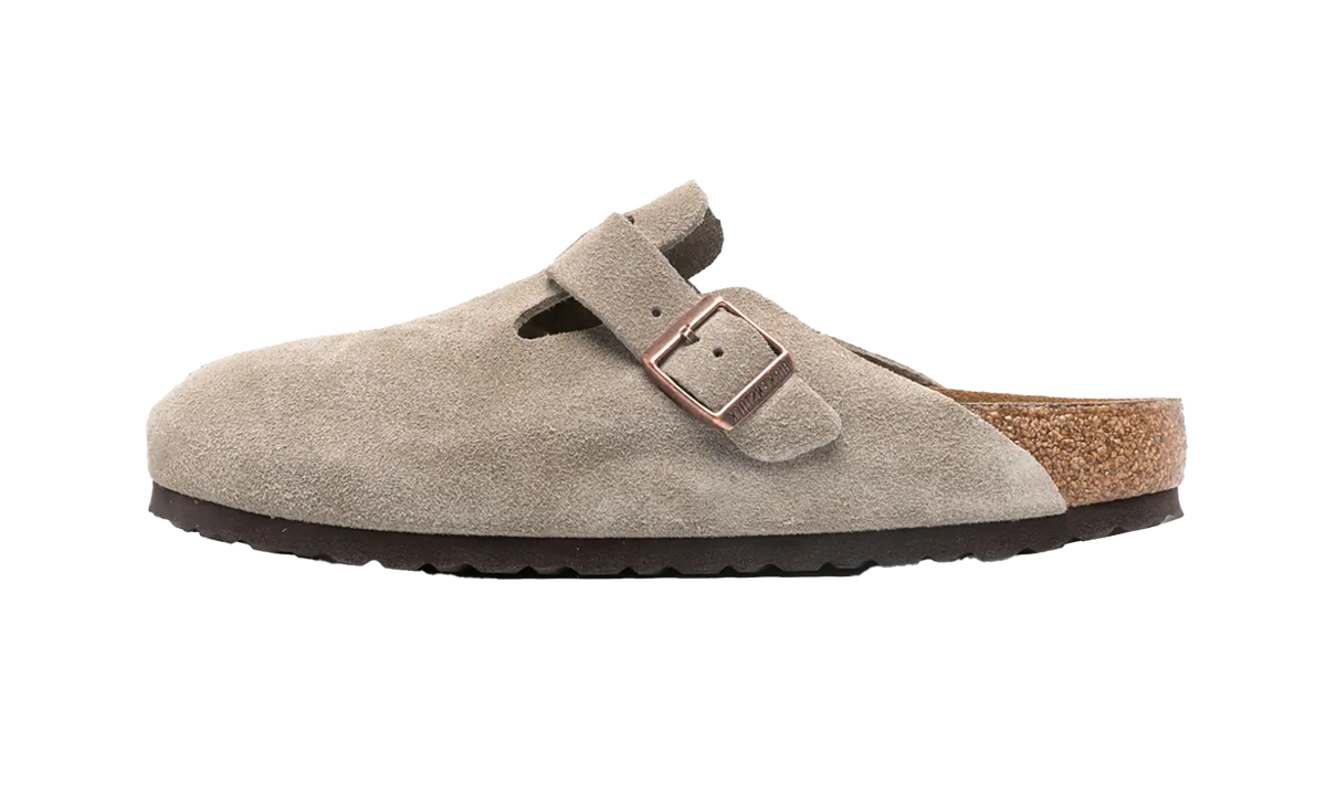 Boston Soft Footbed "Suede Taupe (Narrow Fit)" 0560773