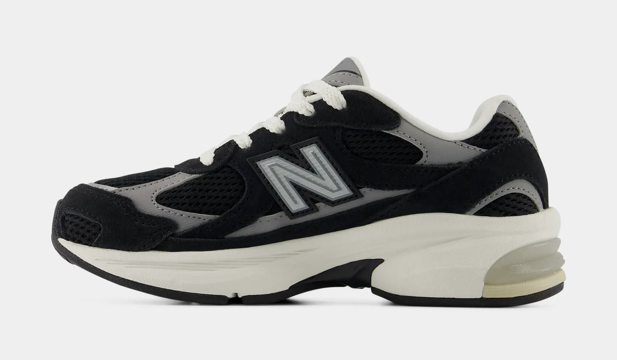 2010 Lace Preschool Running Shoes (Black/Shadow Grey)