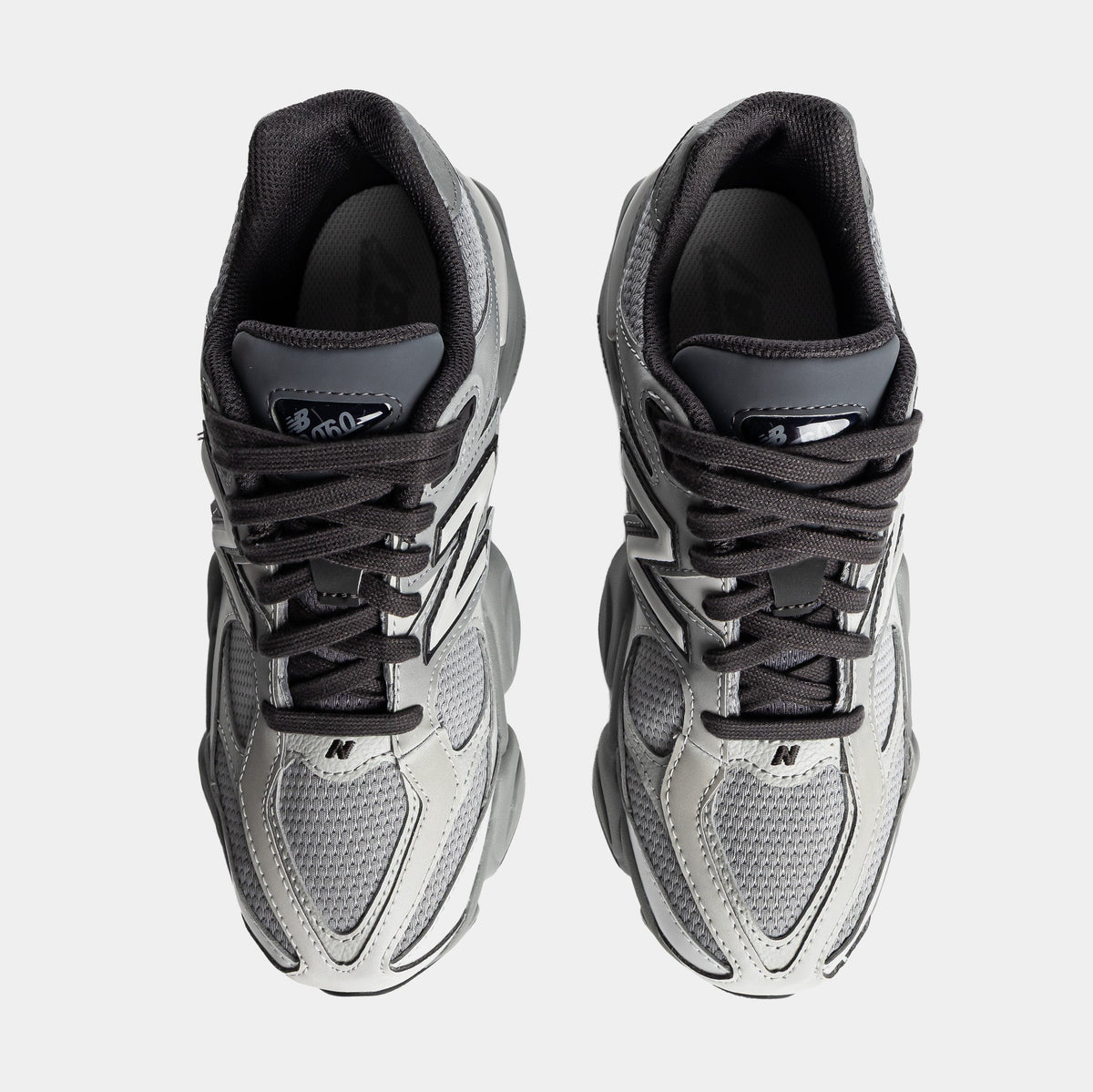 9060 Lace Grade School Lifestyle Shoes (Slate Grey/Harbor Grey)