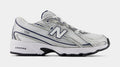 740 Bungee Lace Preschool Lifestyle Shoes (White/Navy)