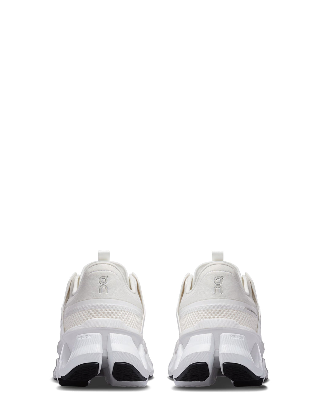 Sculpted White Mesh Sneakers with Dynamic Outsole