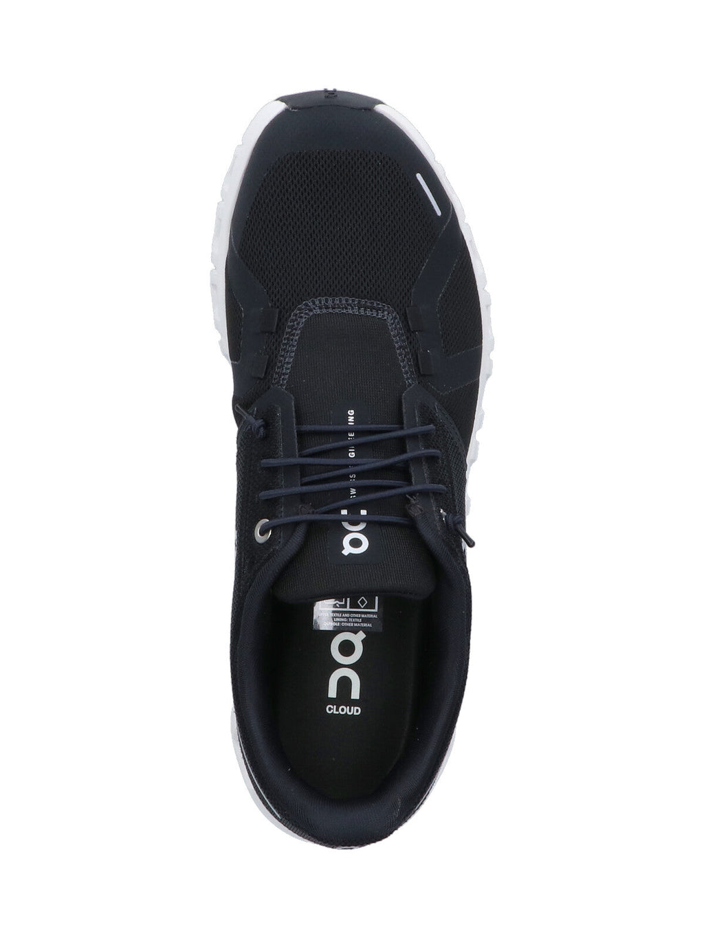 Black Mesh Sneakers With Textured Rubber Sole