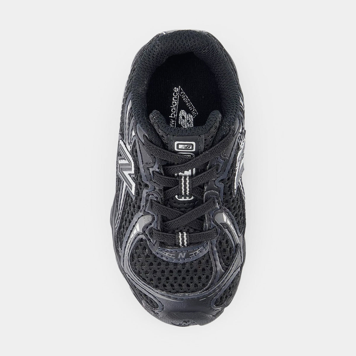 740 Infant Toddler Lifestyle Shoes (Black/Silver Metallic)