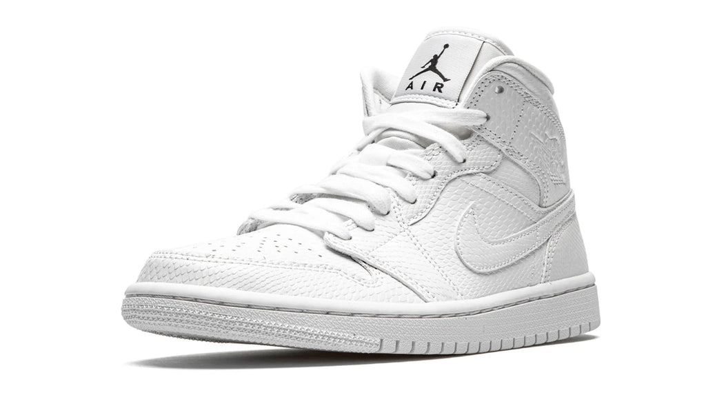 AIR JORDAN 1 MID WMNS "White Snakeskin"