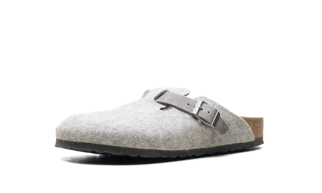 Boston Natural Leather-Felt "Light Grey - Narrow FIt" 1026163