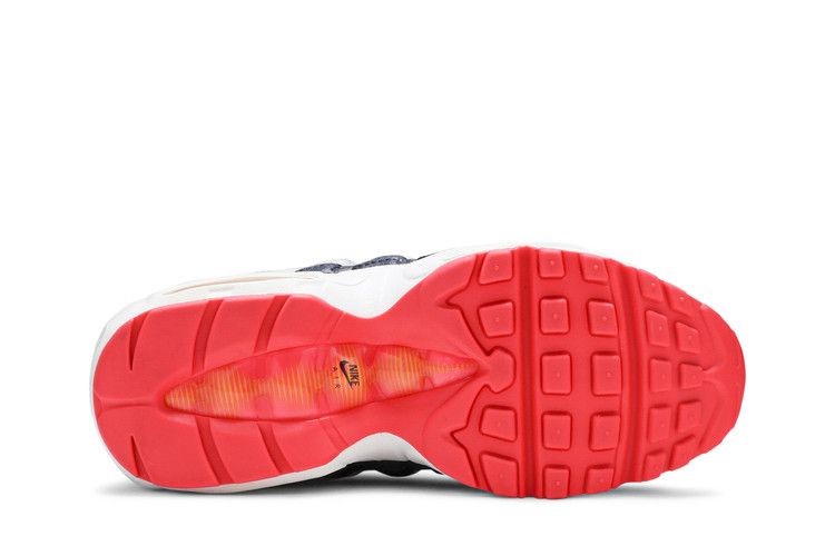 Nike Air Max 95 Midnight Navy Pure Platinum Laser Orange (Women's)