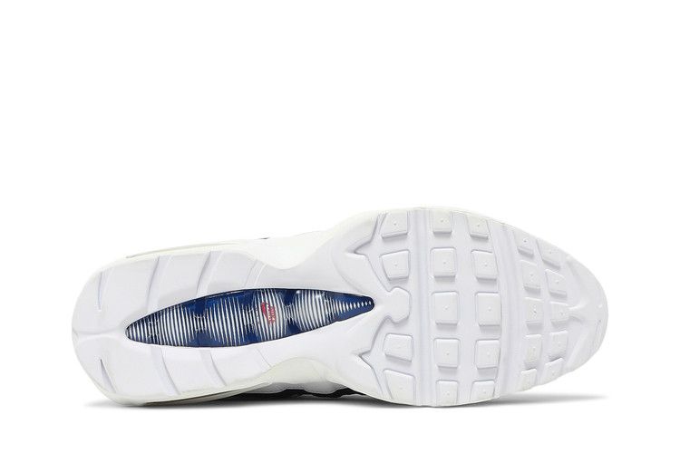 Nike Air Max 95 White Deep Royal Blue Gym Red