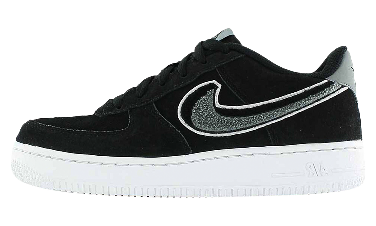 Air Force 1 Low LV8 GS "Chenille Swoosh Black" AO3620 001