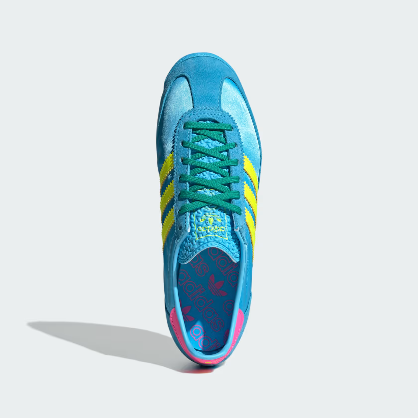 JI0196 adidas Originals SL72 OG Sky Rush Solar Yellow Lucid Pink (Women's)