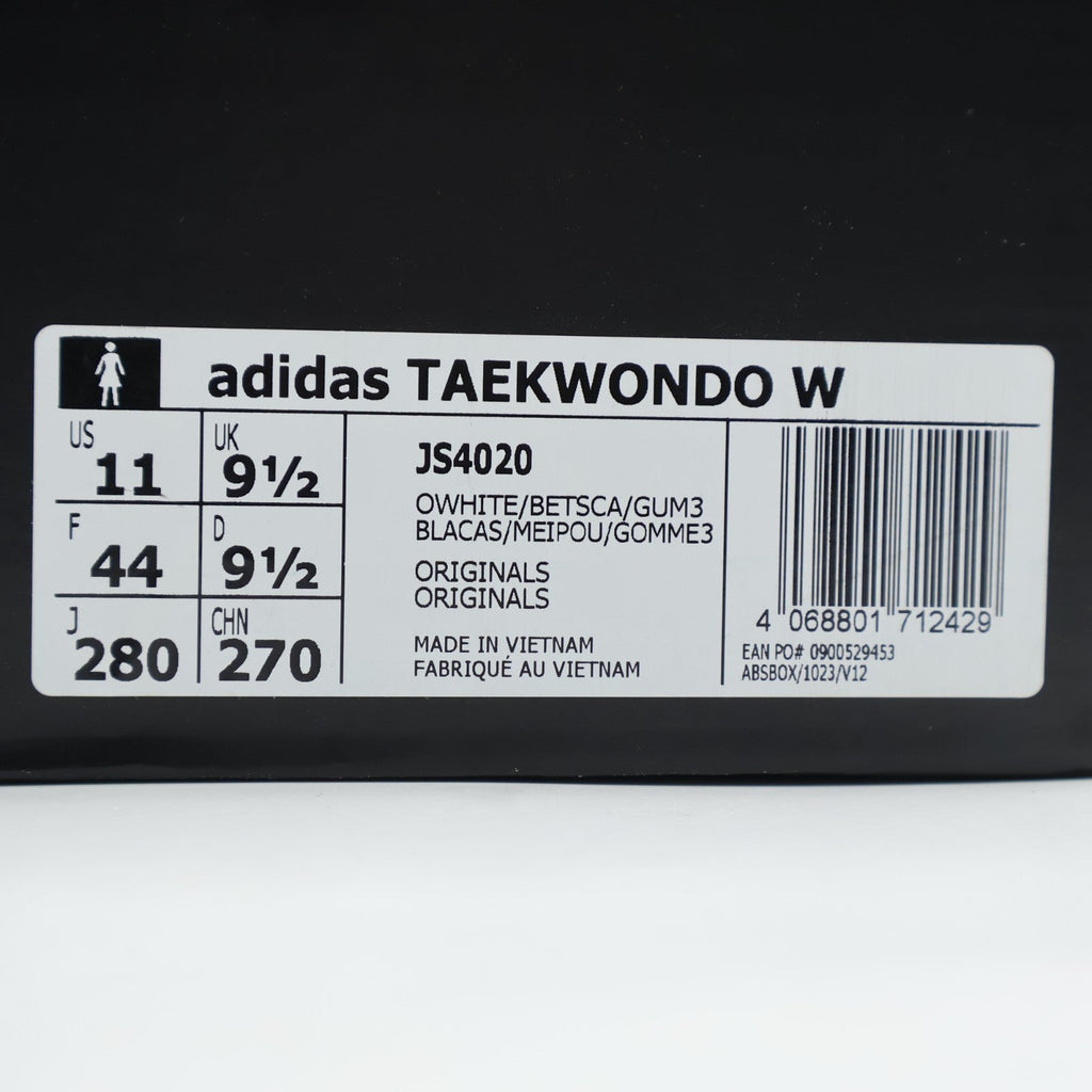 JS4020 adidas Originals Women's Taekwondo Off White Better Scarlet Gum (Women's)