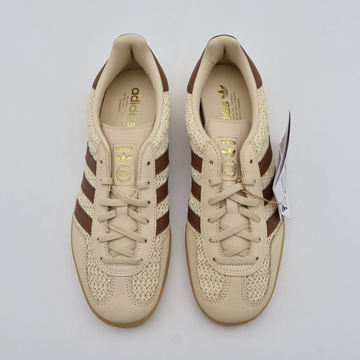 JS1418 adidas Originals Gazelle Indoor Sand Strata Premium Brown Gum (Women's)