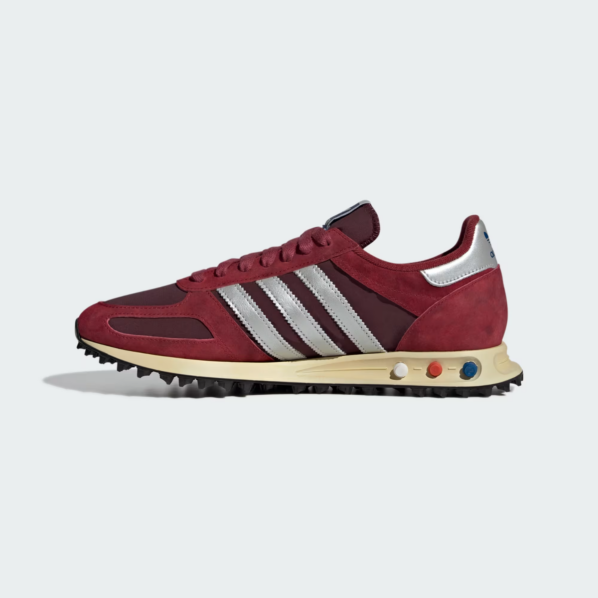 JQ5715 adidas Originals LA Trainer OG Noble Maroon Silver Metallic Maroon (Men's