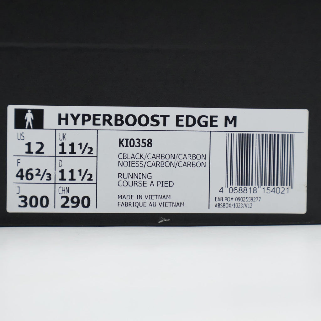 KI0358 adidas Hyperboost Edge "Core Black/Carbon" (Men's)