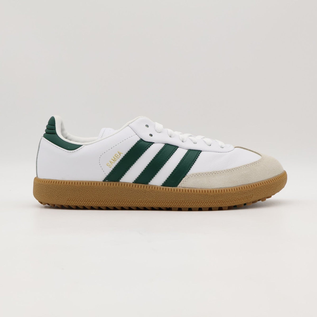 JH6151 adidas Samba Spikeless Golf Cloud White Collegiate Green Gum (Men's)