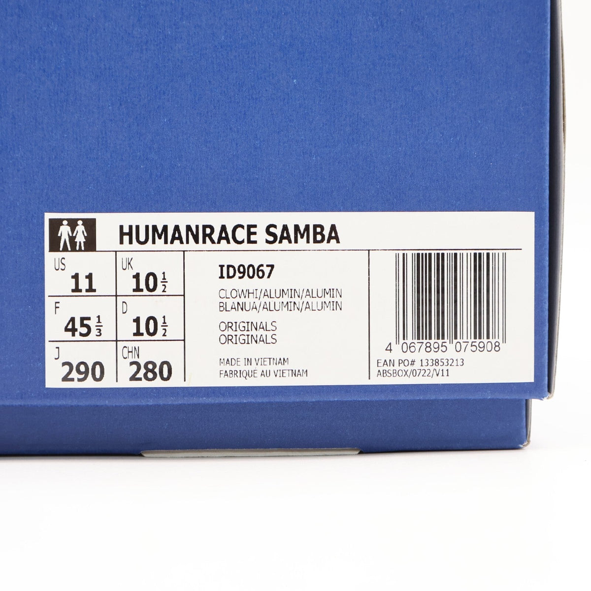 ID9067 Pharrell Williams adidas Originals Humanrace Samba Cloud White (Men's)