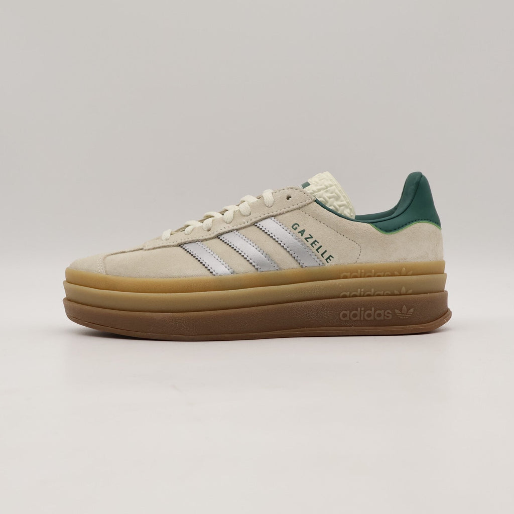 JI0328 adidas Originals Gazelle Bold Off White Silver Metallic College (Women's)