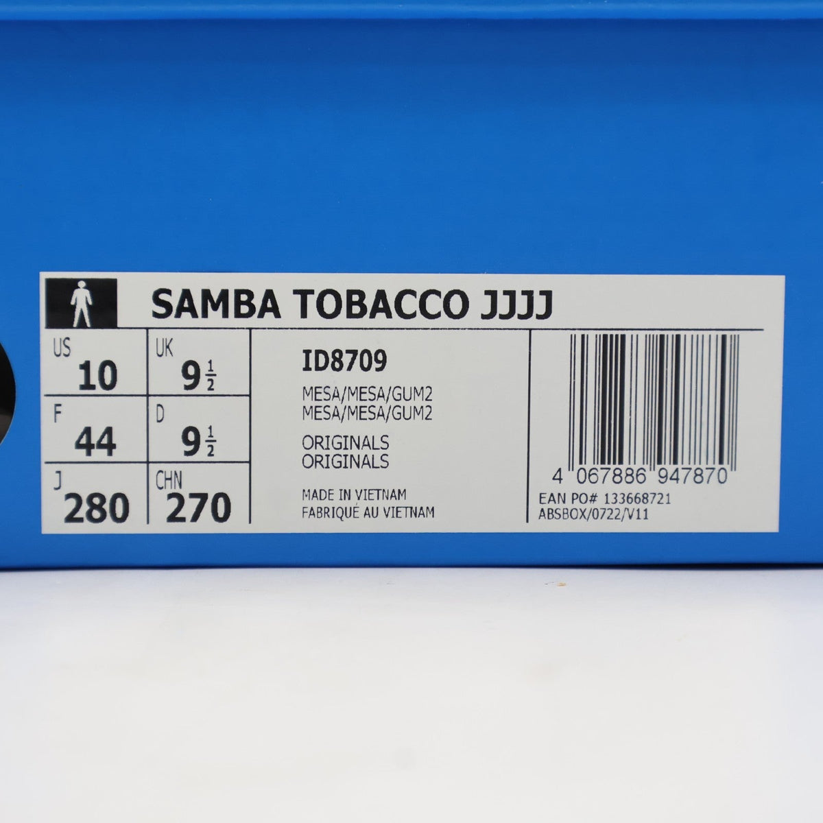 ID8709 JJJJound adidas Originals Samba Tobacco Mesa Gum (Men's)