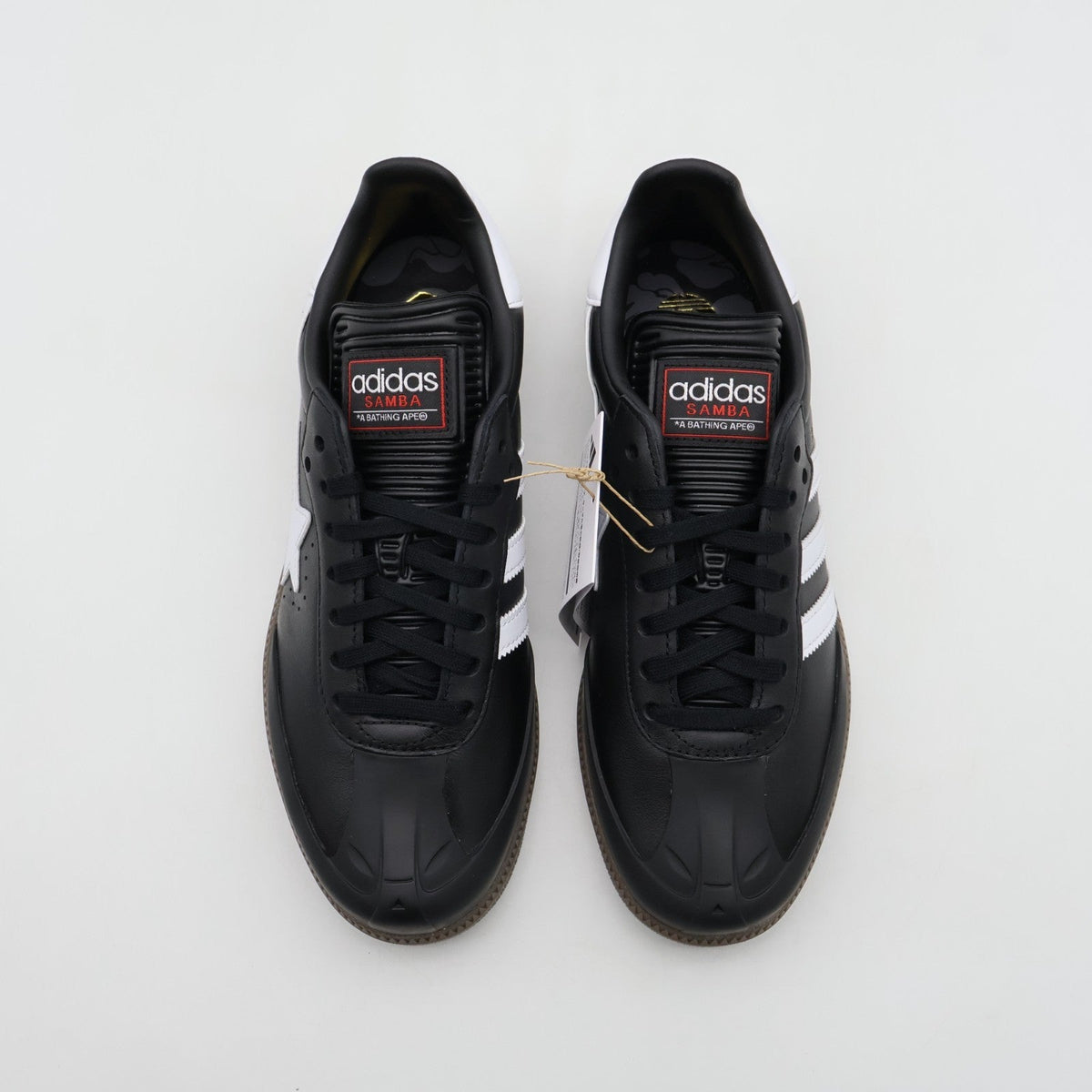 JR9246 A BATHING APE adidas Originals Samba Core Black Cloud White Gum (Men's)