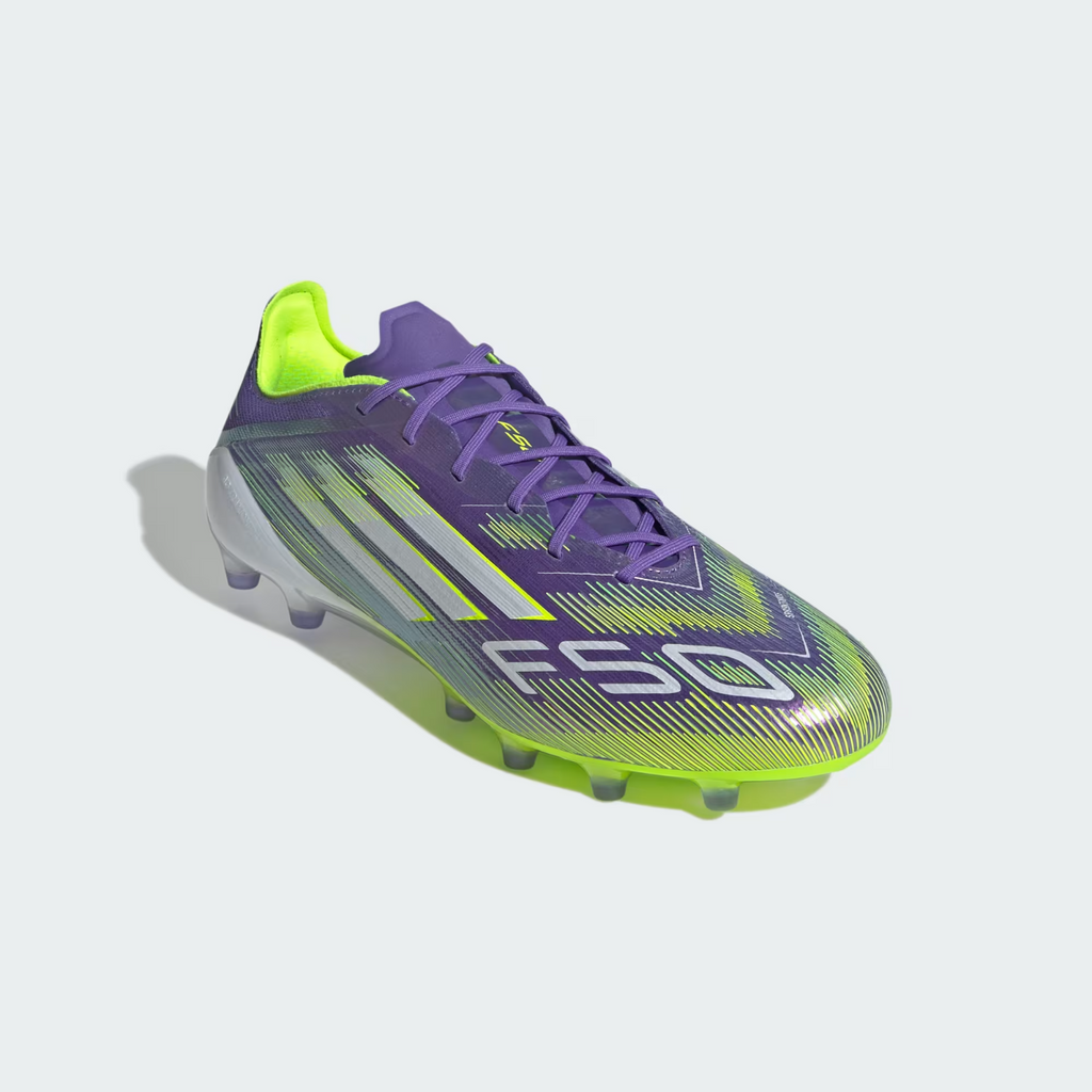 JH7638 adidas F50 ELITE AG Purple Rush Cloud White Lucid Lemon (Men's)