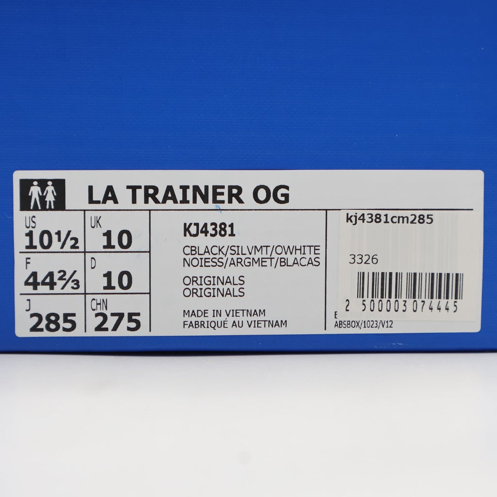 KJ4381 adidas LA Trainer OG Core Black Silver Metallic (Men's)