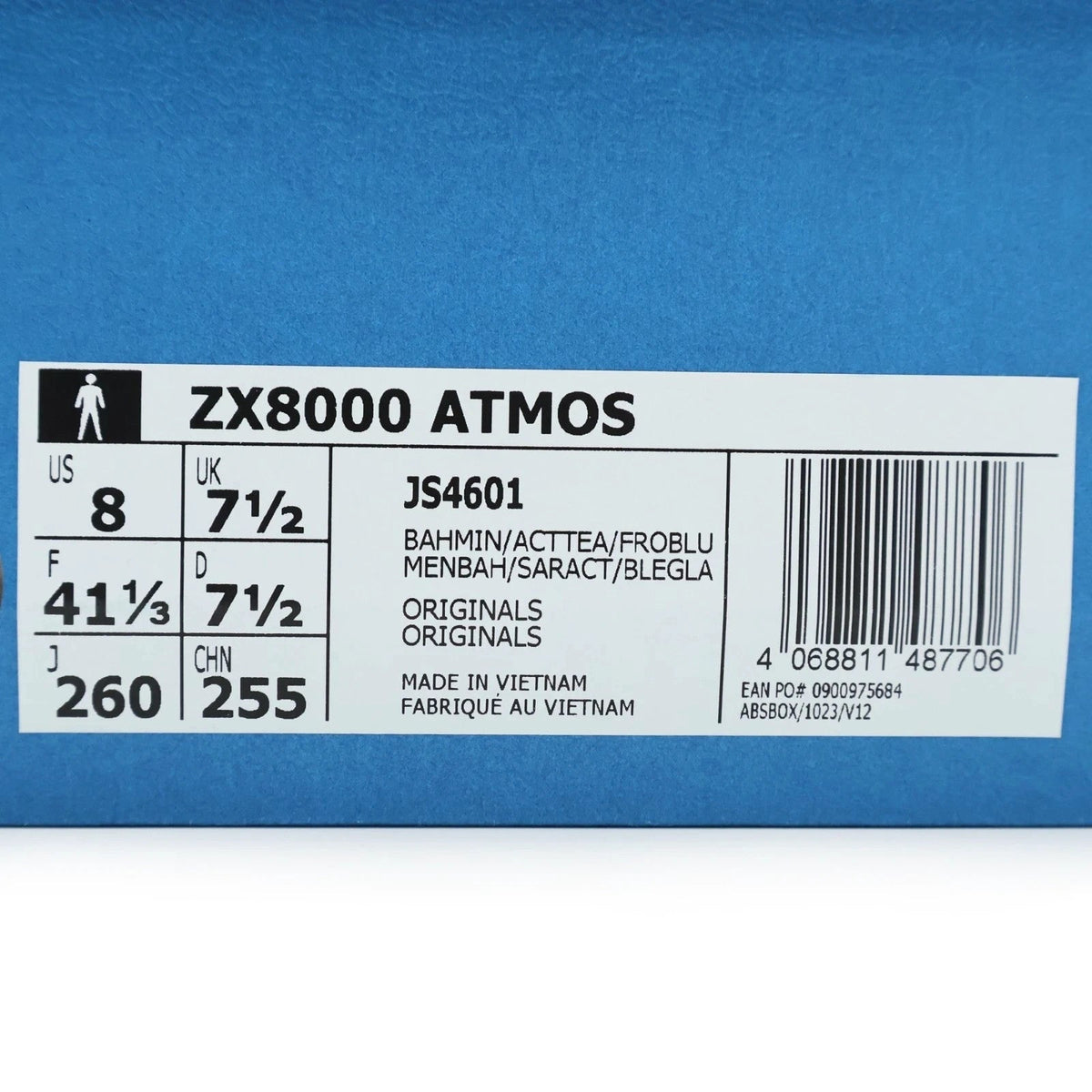 JS4601 atmos adidas Originals ZX8000 Bahia Mint Active Teal Frozen Blue (Men's)