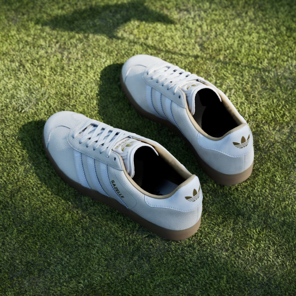 JI4156 adidas Originals Gazelle Lux Spikeless Golf Chalk White Cloud White (Men'