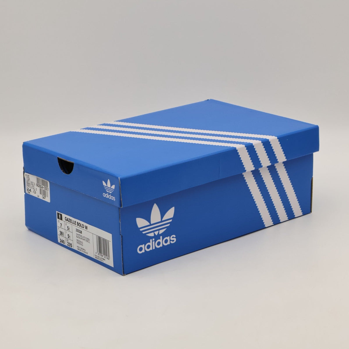 JI0328 adidas Originals Gazelle Bold Off White Silver Metallic College (Women's)