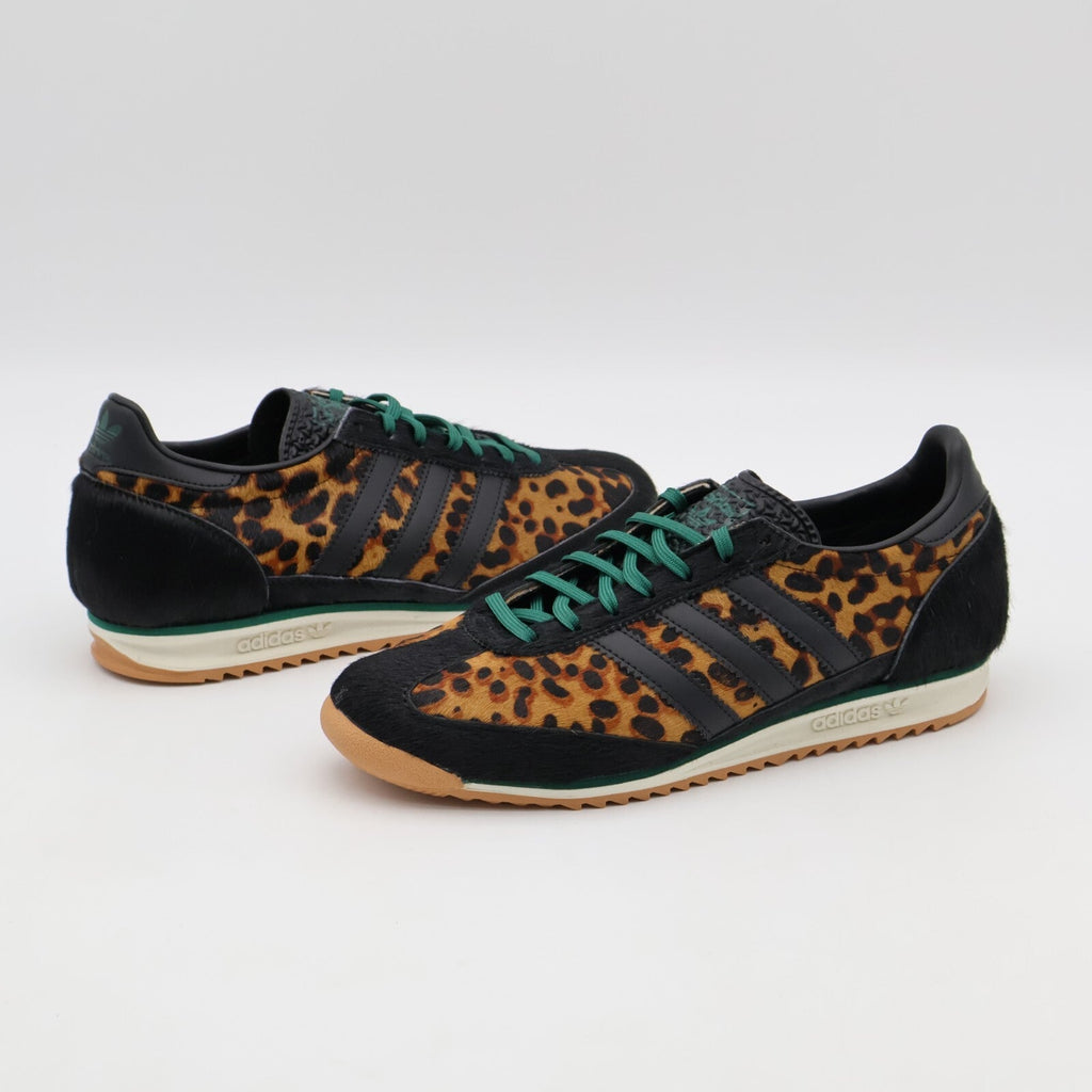 JI0187 adidas Originals SL72 OG Core Black Off White Collegiate Green (Women's)