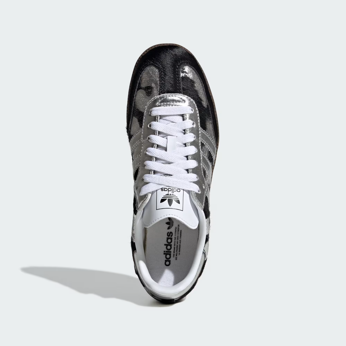 KJ2313 adidas Samba OG Pony Hair "Core Black/Silver Metallic" (Women's)