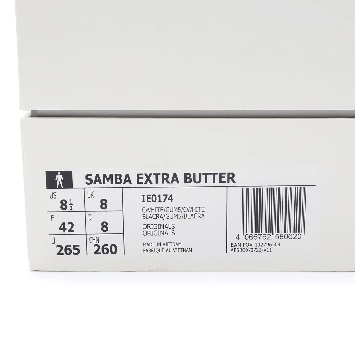 IE0174 Extra Butter adidas Originals Consortium Samba Chalk White Gum (Men's)