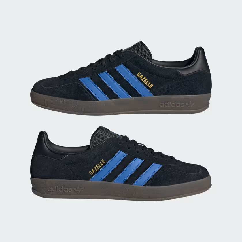 JQ2692 adidas Originals Gazelle Core Black Blue Gum (Men's)