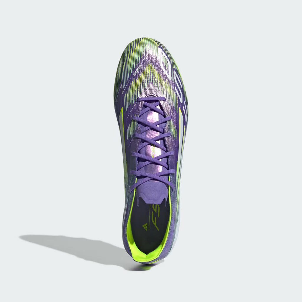 JH7638 adidas F50 ELITE AG Purple Rush Cloud White Lucid Lemon (Men's)