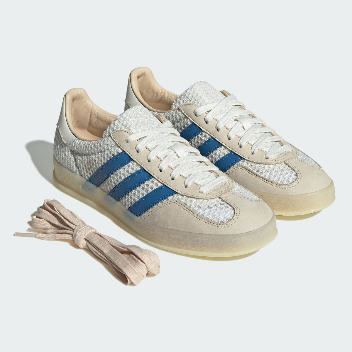 JH5419 adidas Originals Gazelle Indoor Off White Focus Blue Warm Vanilla (Men's)