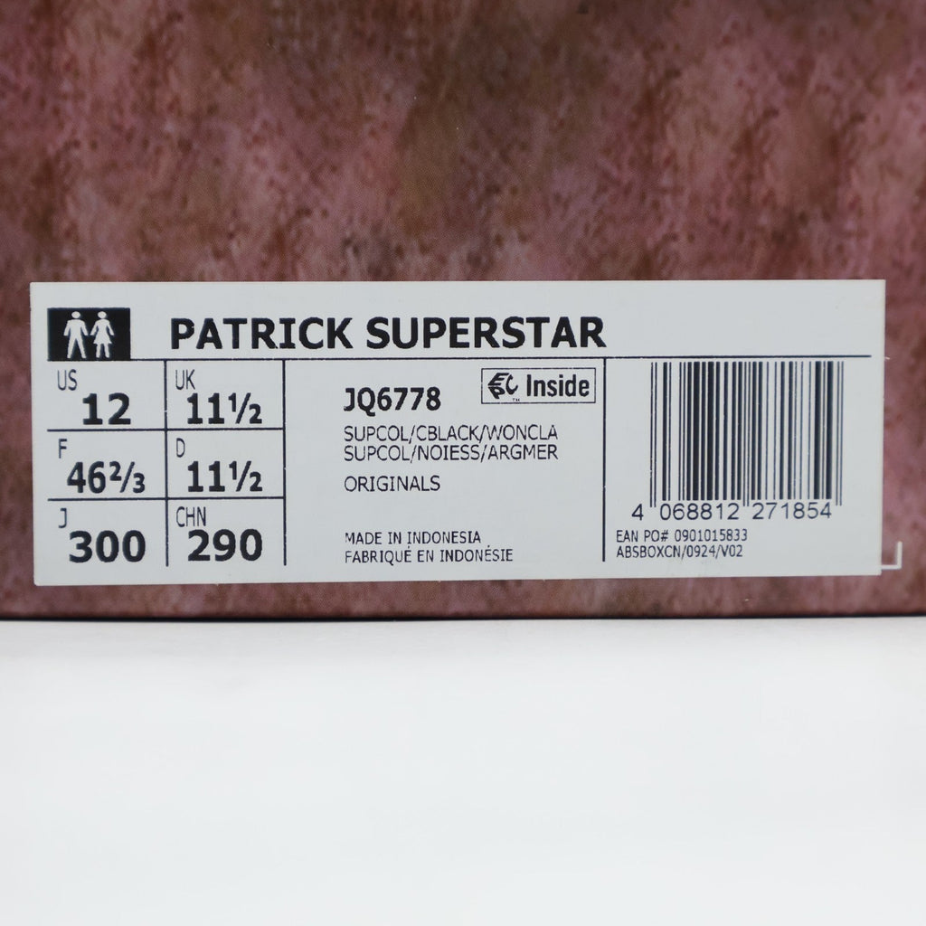 JQ6778 SpongeBob SquarePants adidas Originals Superstar Patrick Star (Men's)