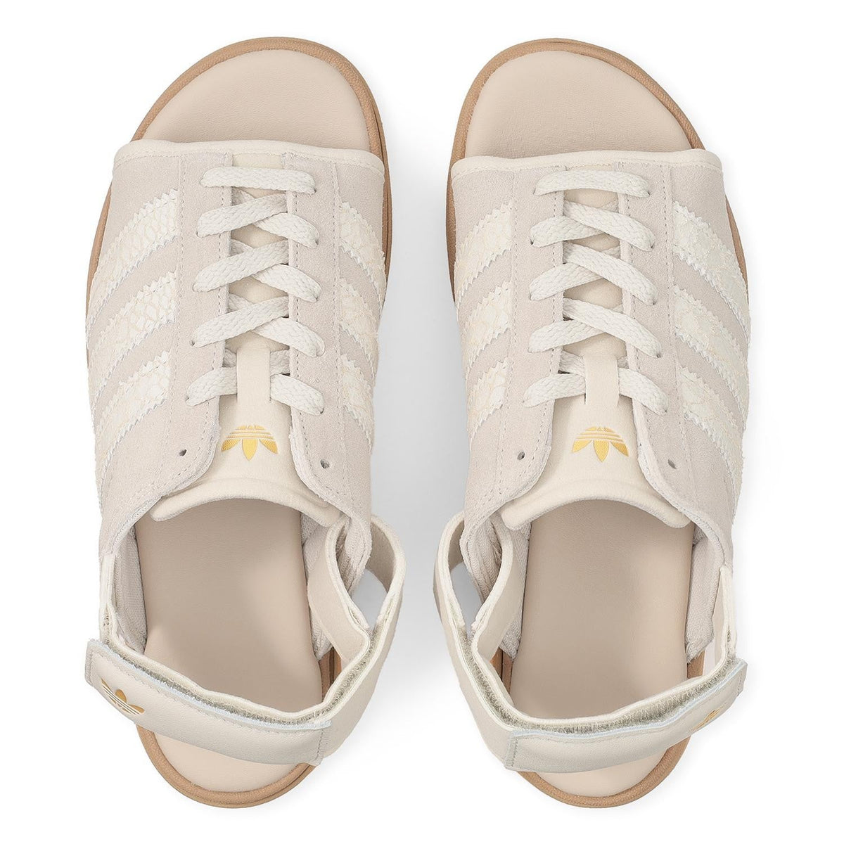 IH6632 adidas Gazelle Bold Sandals Alumina Gold Metallic (Women's)