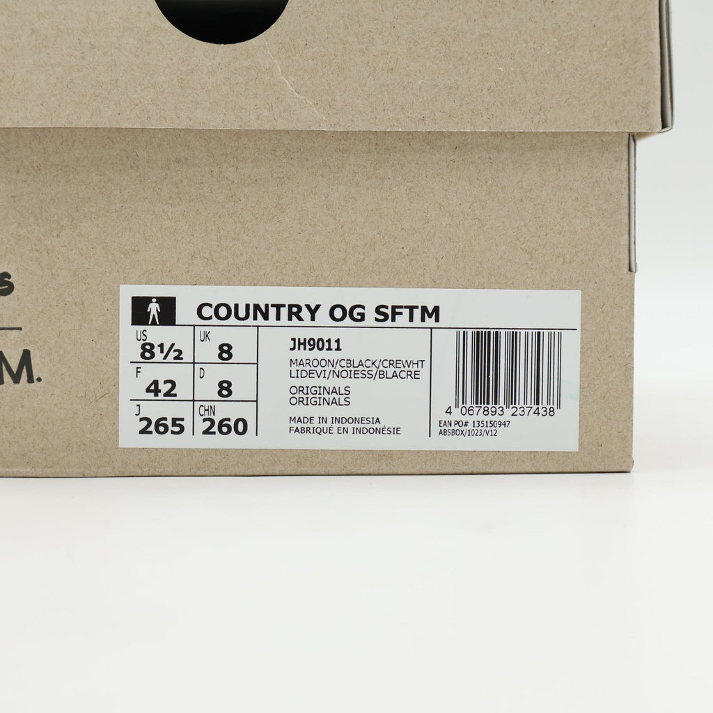 JH9011 Song for the Mute adidas Originals Country OG Maroon Core Black (Men's)