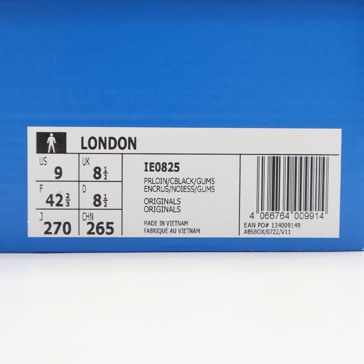 IE0825 adidas Originals London Preloved Ink Core Black Gum Navy Blue (Men's)