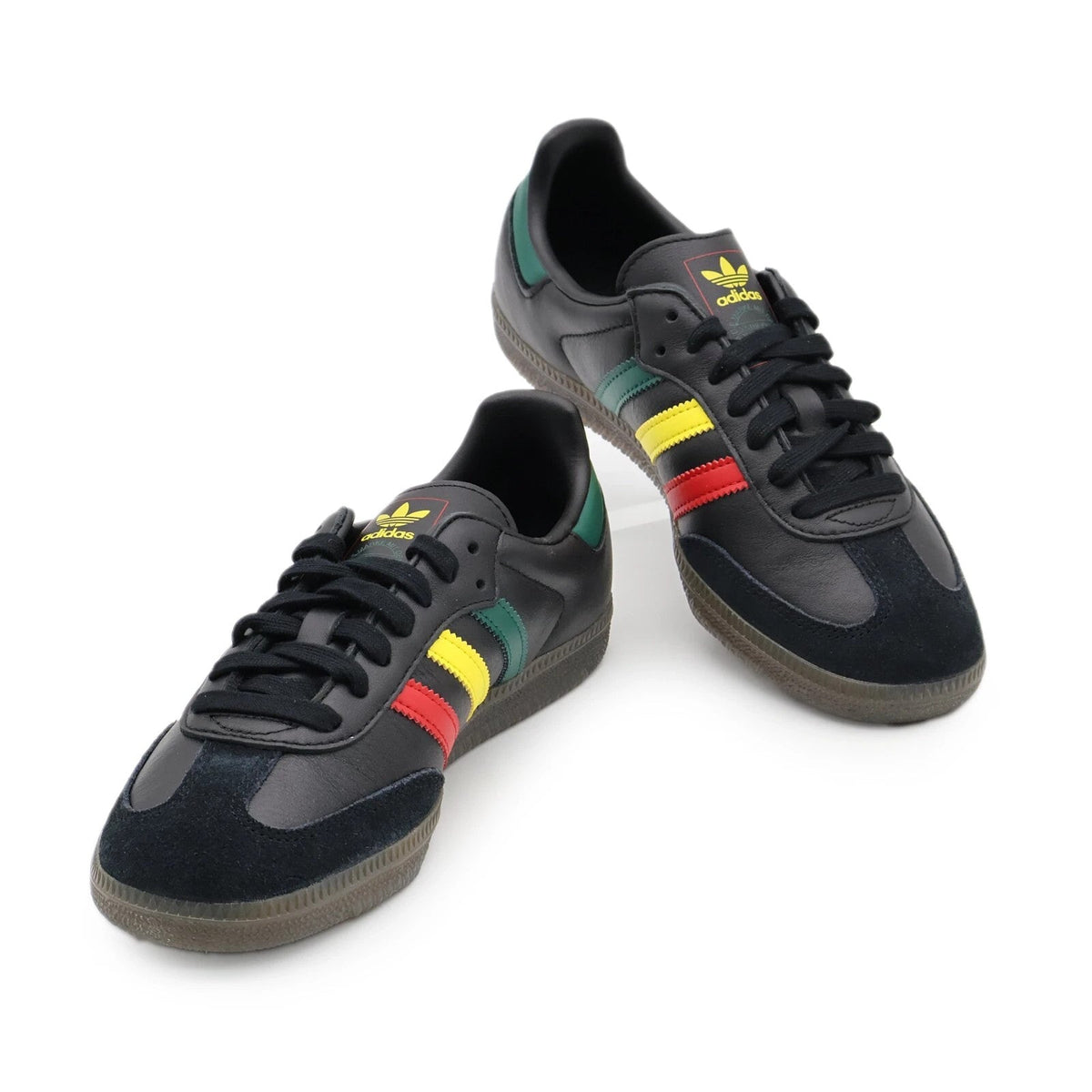 IH3119 adidas Originals Samba OG Rasta Core Black Green Yellow Red (Men's)