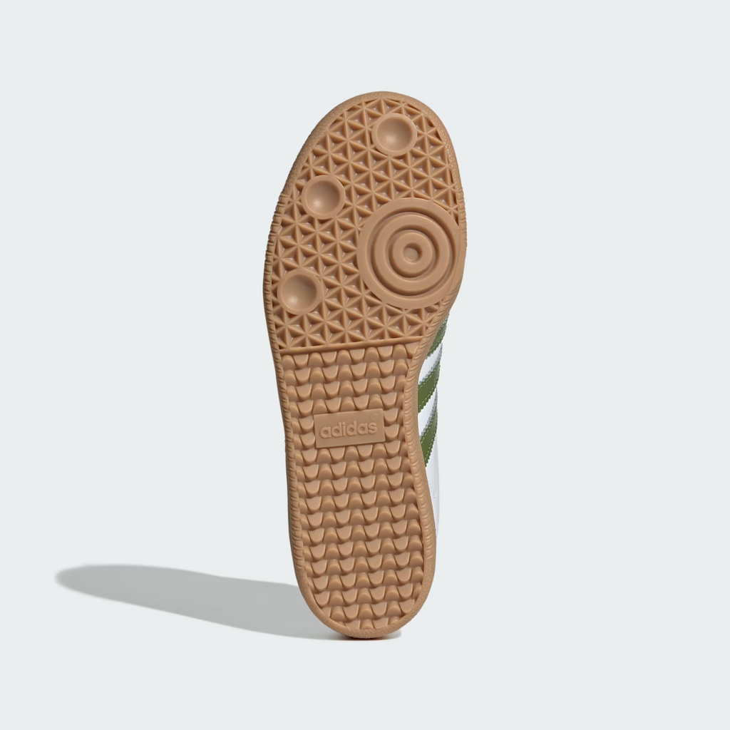 JS1352 adidas Originals Samba OG Foot Wear White Tech Olive Gum (Men's)