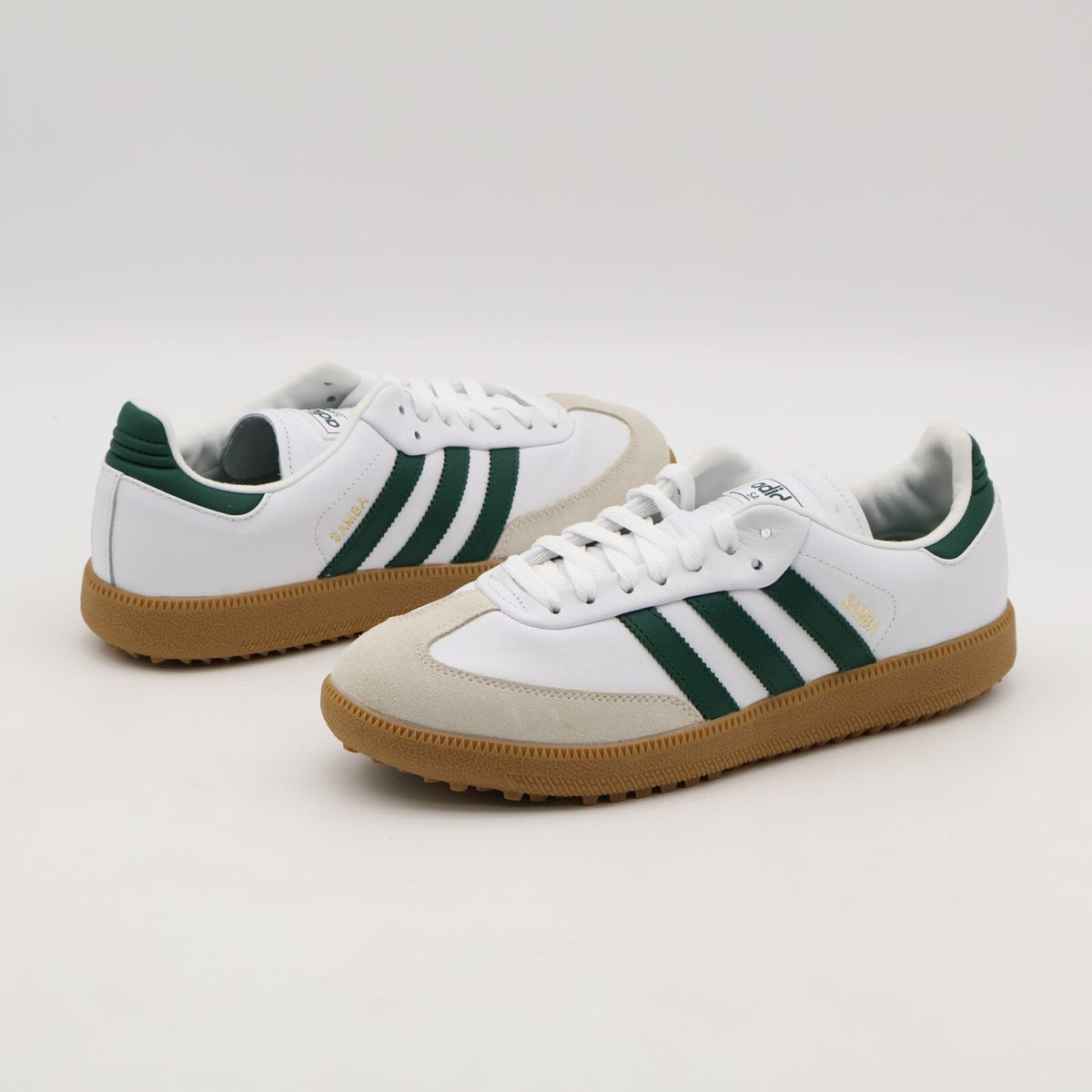 JH6151 adidas Samba Spikeless Golf Cloud White Collegiate Green Gum (Men's)