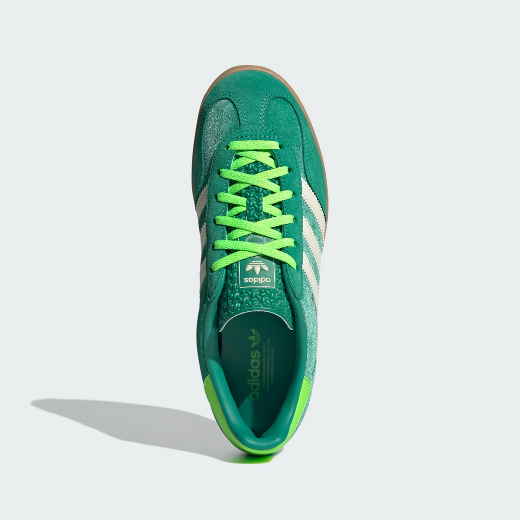 JI2715 adidas Originals Gazelle Indoor Semi Court Green Cream White (Women's)