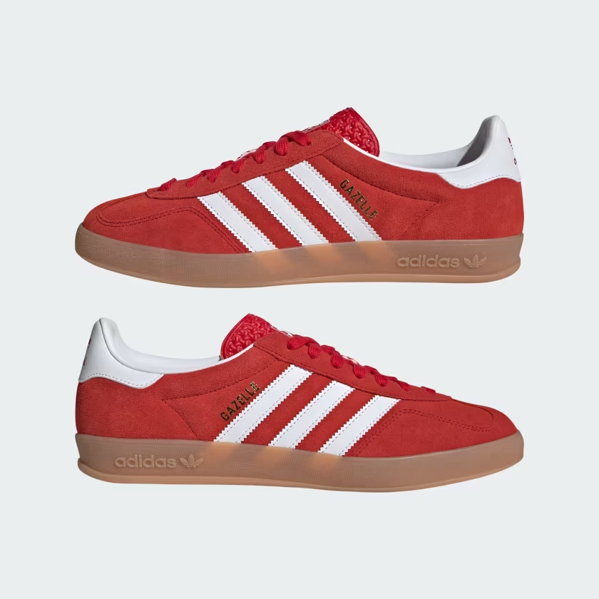 JI2063 adidas Originals Gazelle Indoor Better Scarlet Footwear White Gum (Men's)