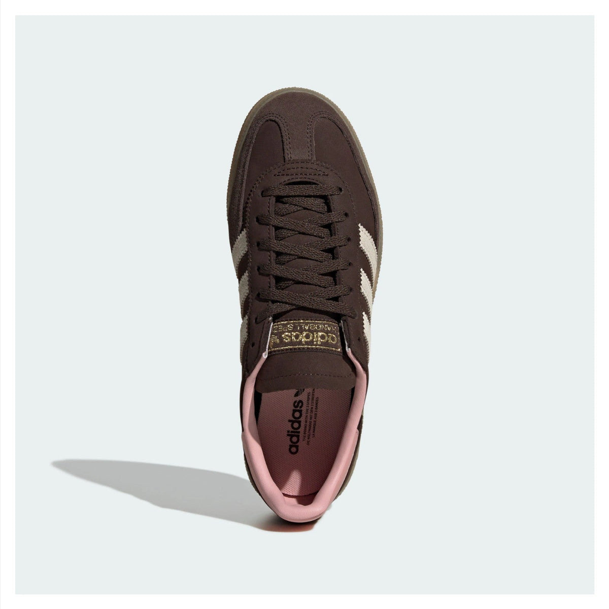 JR0852 adidas Originals Handball Spezial Dark Brown Alumina Wonder (Women's)