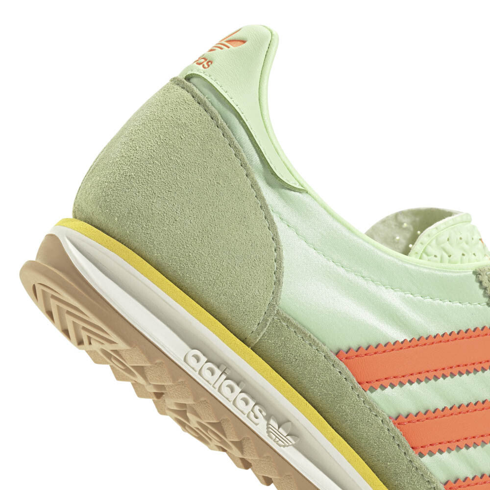 JI0197 adidas Originals SL72 OG Semi Green Spark Solar Orange (Women's)