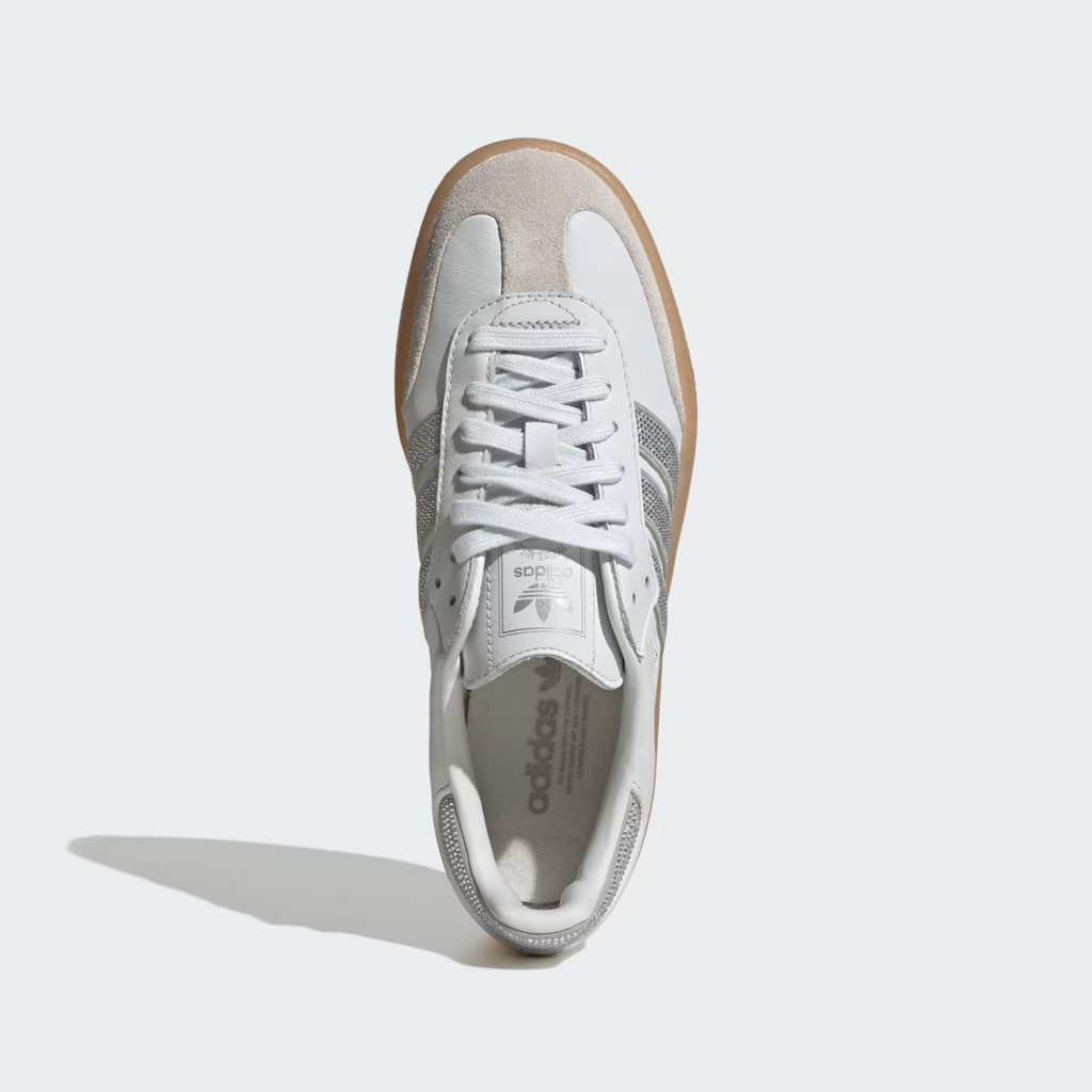 IH4046 adidas Originals Sambae Crystal White Silver Metallic Gum (Women's)