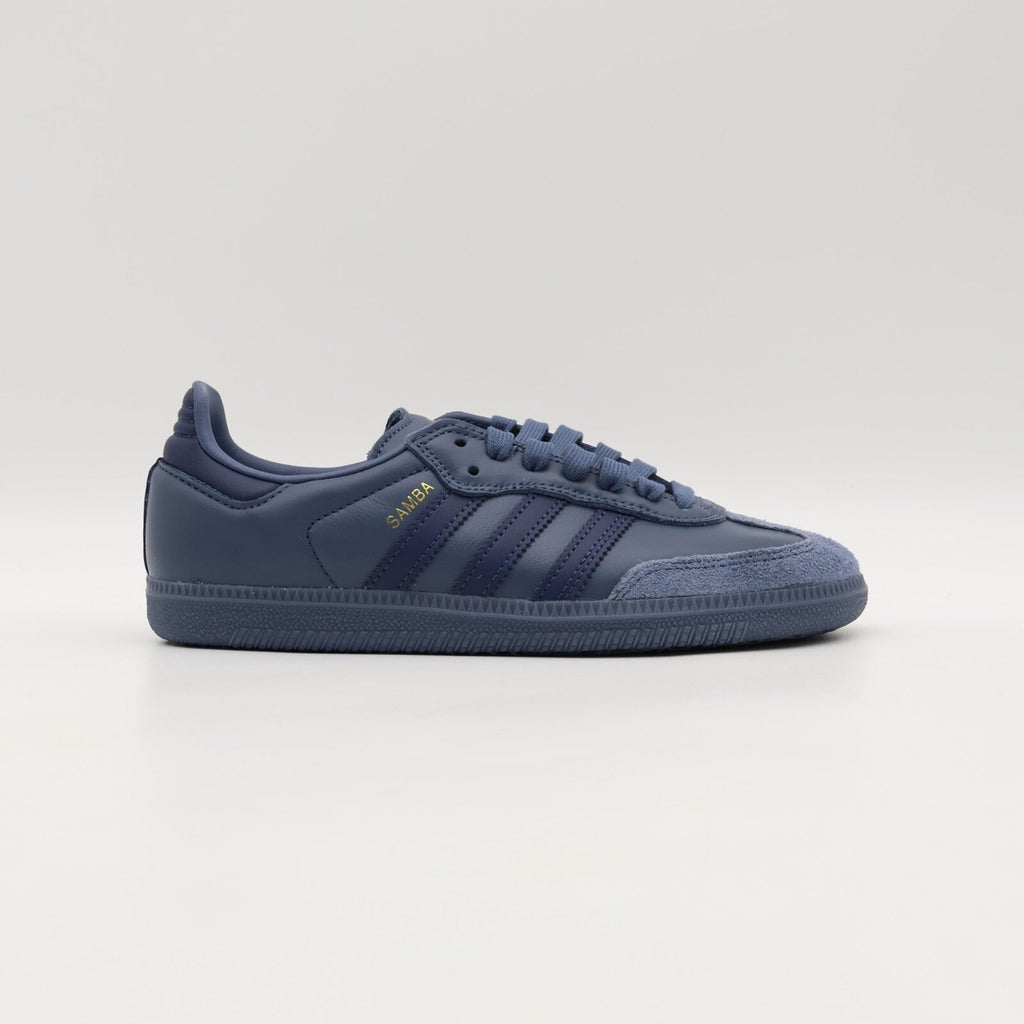 JH8803 adidas Originals Samba ADV Preloved Ink Gold Metallic (Men's)