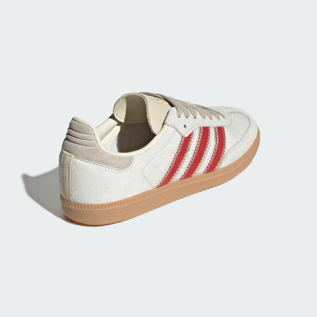 JS3935 adidas Originals Samba OG Wonder Beige Cream White Better Scarle (Women's