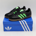 JR0911 adidas Originals Samba OG Core Black Screaming Green Gum (Men's)