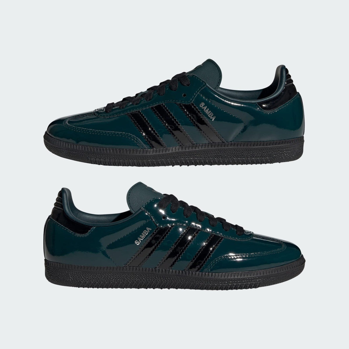 JR8750 adidas Originals Samba OG Patent Leather Aurora Ivy (Women's)