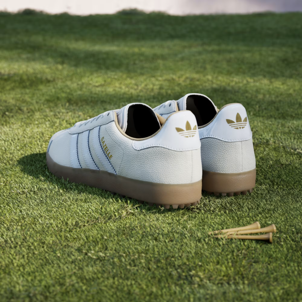 JI4156 adidas Originals Gazelle Lux Spikeless Golf Chalk White Cloud White (Men'